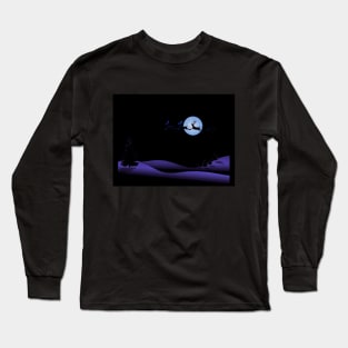 Santa in the Moonlight Long Sleeve T-Shirt